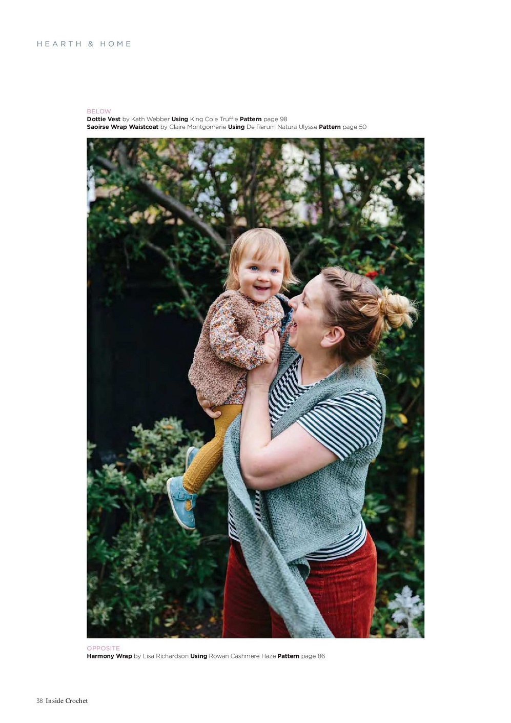 Вязаные модели одежды в журнале "Inside Crochet №144 2022"