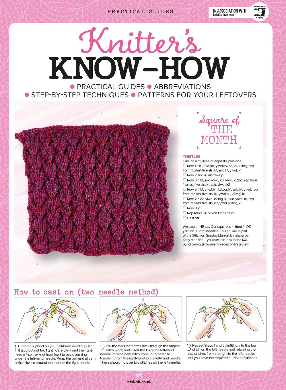 Вязаные модели спицами в журнале &quot;Let&#039;s Knit №181 2022&quot;.