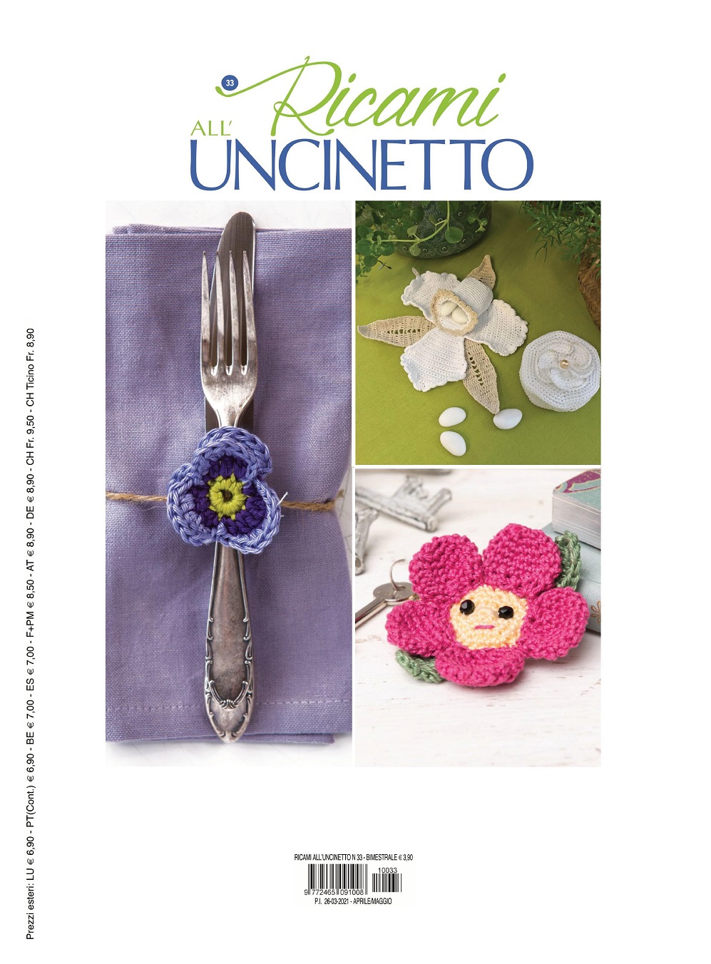 Модели крючком в журнале &quot;Ricami all&rsquo;Uncinetto&quot; n.n.32, 33, 34 2021
