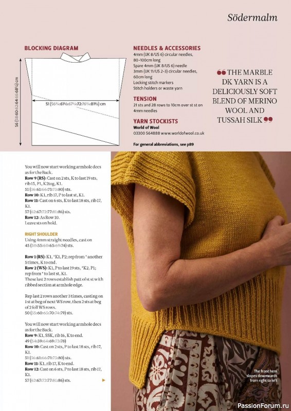 Вязаные проекты спицами в журнале «The Knitter №191 2023»