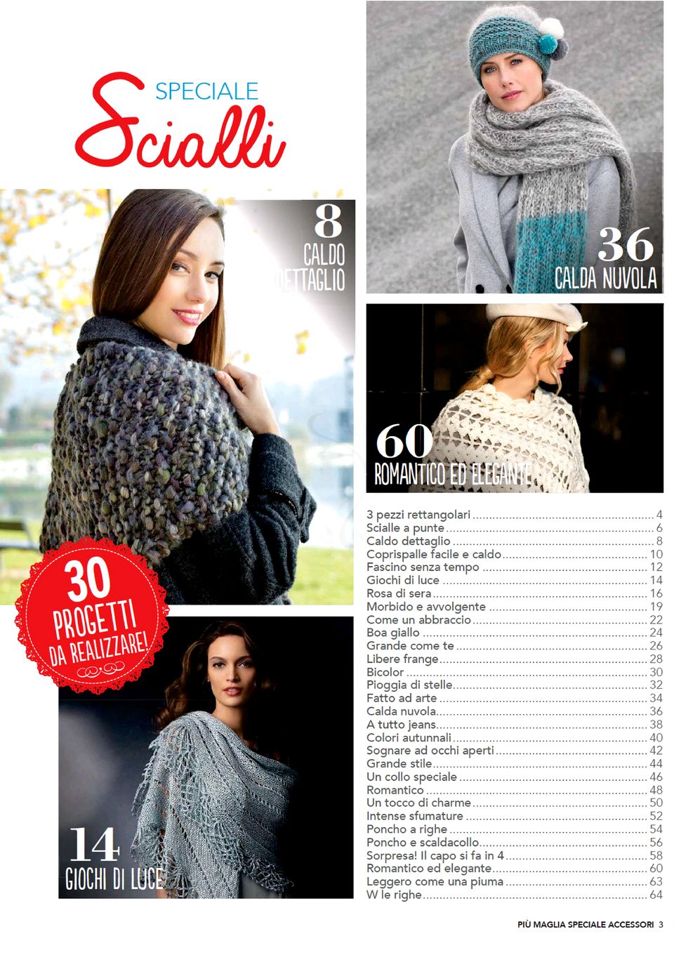 Шали в итальянском журнале &quot;Piu Maglia Sheciale. Scialli №8 2021&quot;