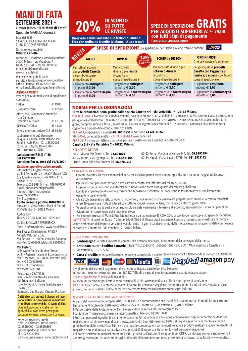 Журнал &quot;Mani di Fata&quot; №9 2021