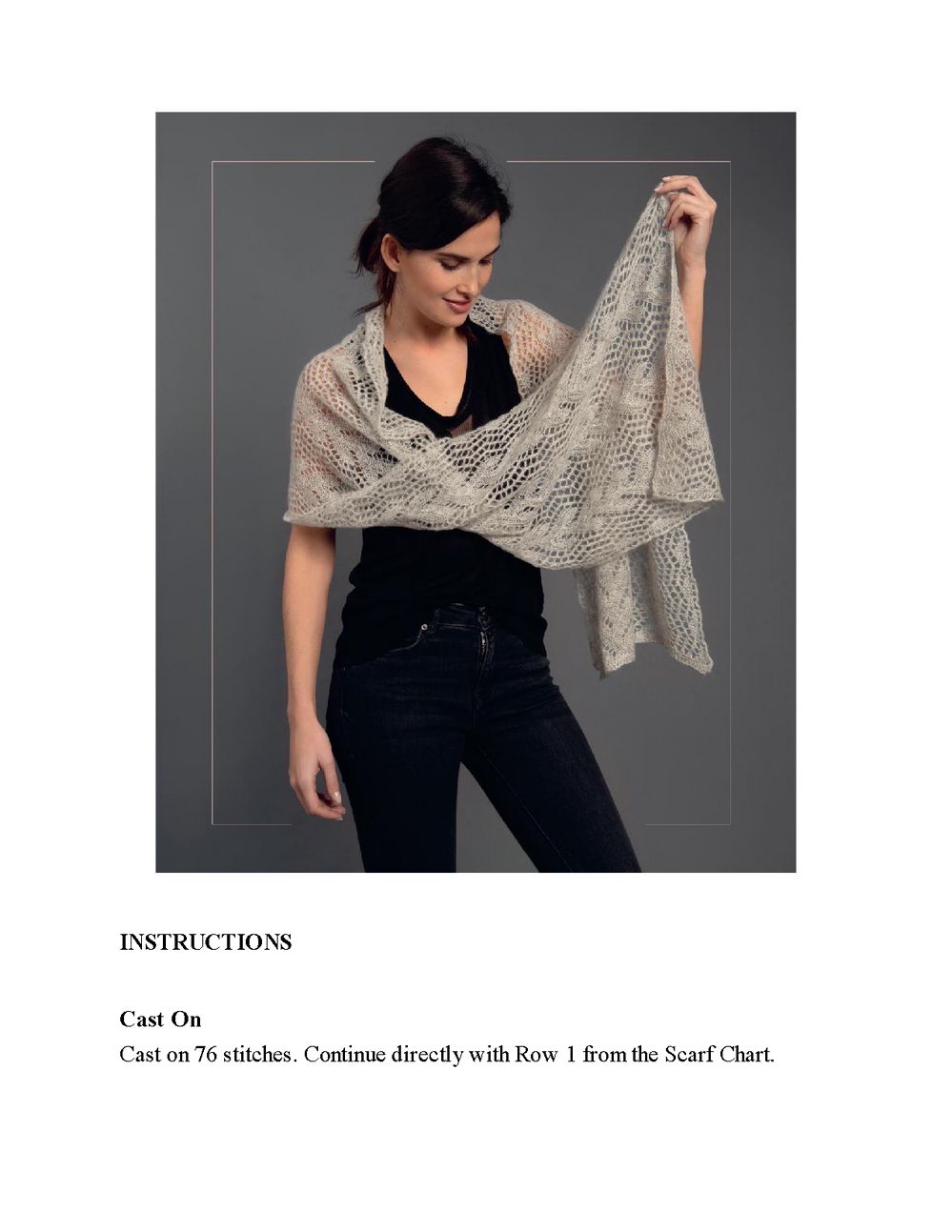 Коллекция ажурных проектов в книге &laquo;Lace Knit Shawls, Sweaters, Socks &amp; Hats&raquo;