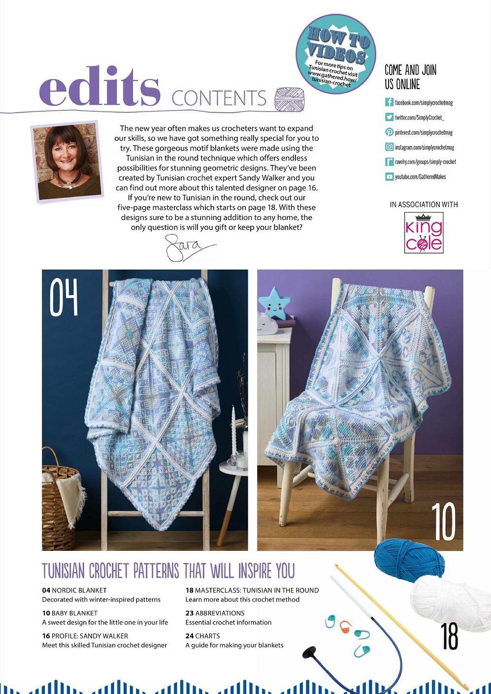 Вязаные модели для всей семьи в журнале "Simply Crochet №118 2022"