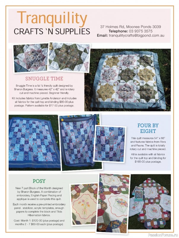 Коллекция проектов для рукодельниц в журнале «Quilters Companion №133 2025»