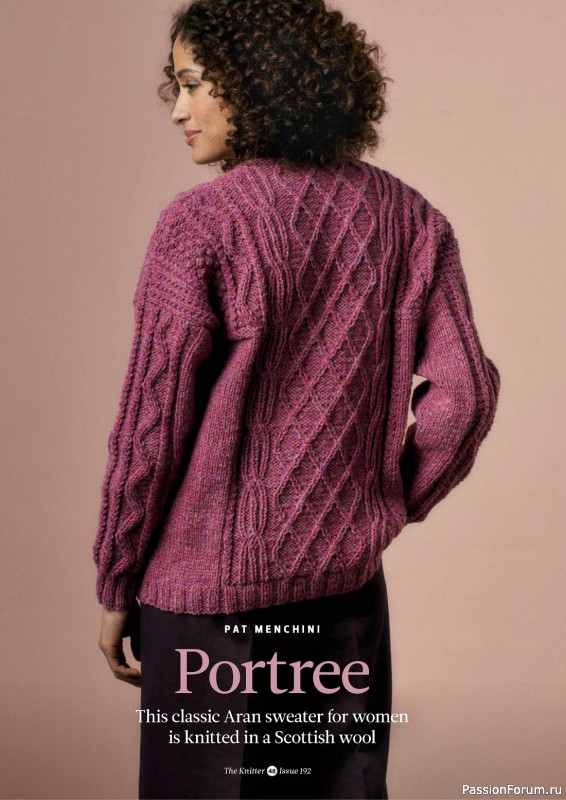 Вязаные проекты спицами в журнале «The Knitter №192 2023»