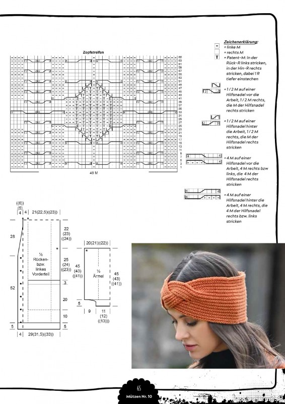 Вязаные проекты в журнале «Mutzen Schals & Co №10 2023»