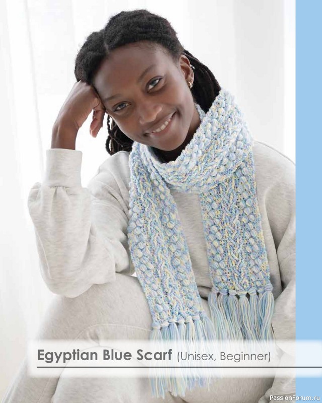 Вязаные проекты в книге «Colorful Crochet Cables»