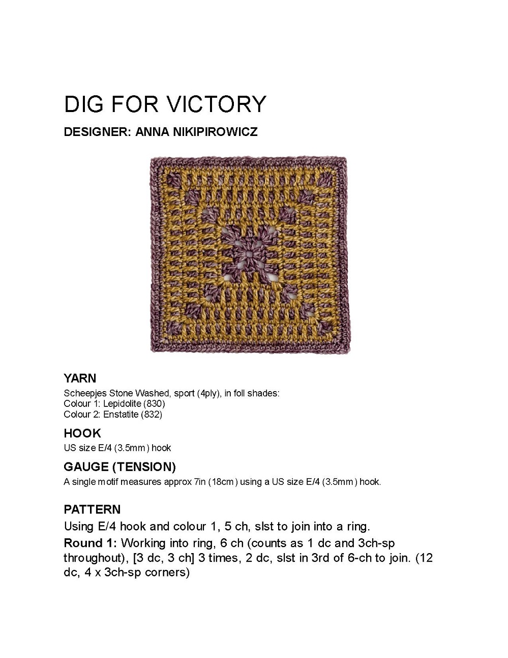 Коллекция проектов крючком в книге &laquo;100 Crochet Tiles&raquo;