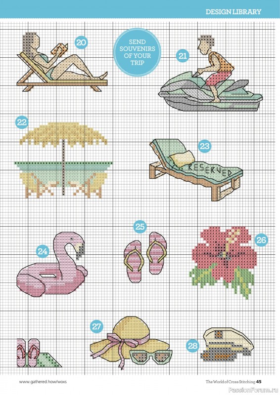 Коллекция вышивки в журнале «The World of Cross Stitching №361 2025»