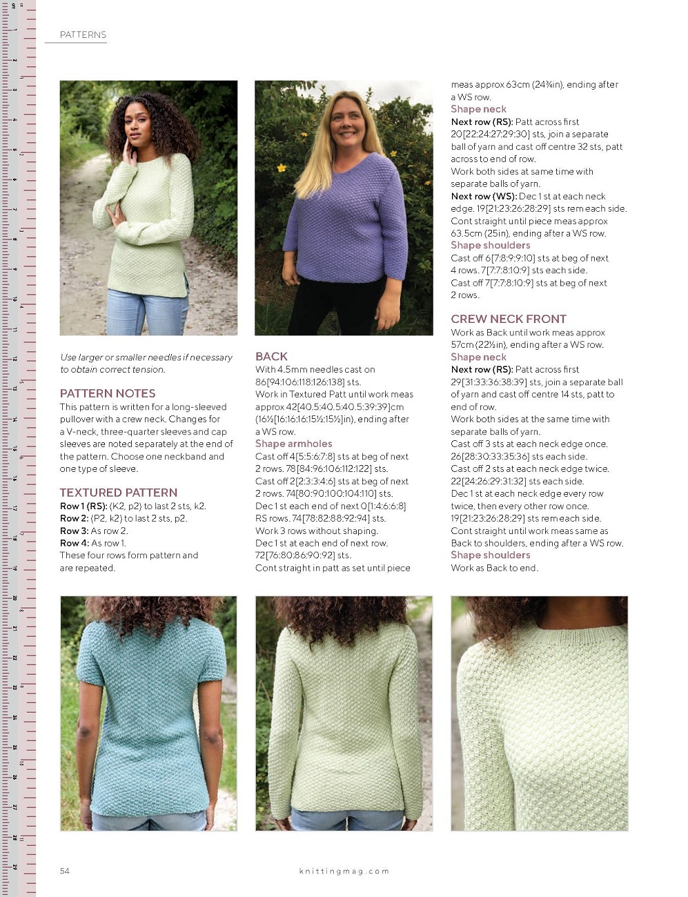 Модные и современные вязаные изделия и узоры в журнале &quot;Knitting&quot; №224 2021
