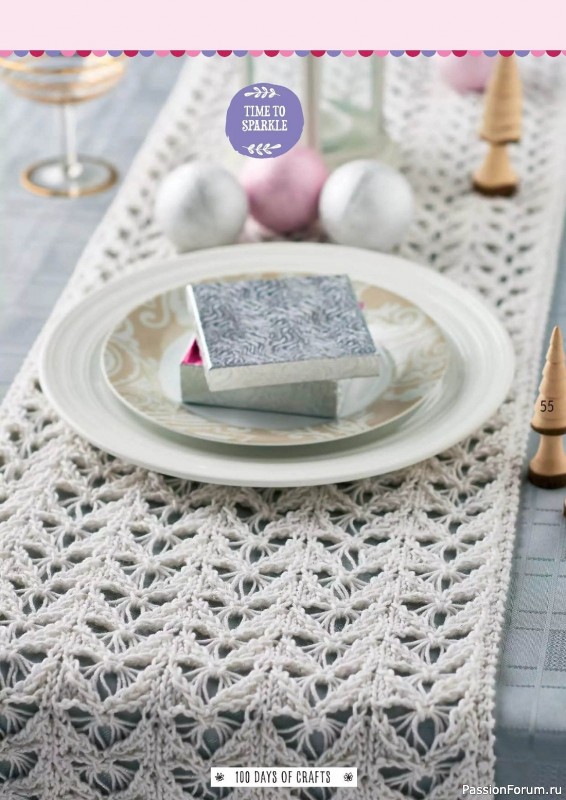 Вязаные проекты спицами в журнале «100 Days of Christmas Knits №26 2023»