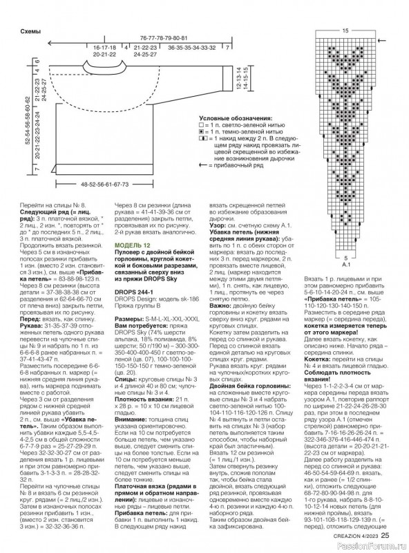 Вязаные модели в журнале «Creazion №4 2023»