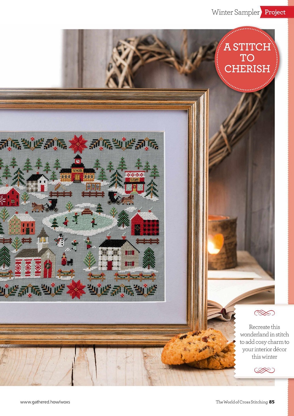 Для любителей вышивания крестом журнал "The World of Cross Stitching" №315 2021
