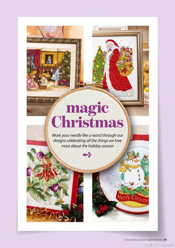 Коллекция вышивки в журнале «Cross Stitch Gold - Christmas Collection 2023»
