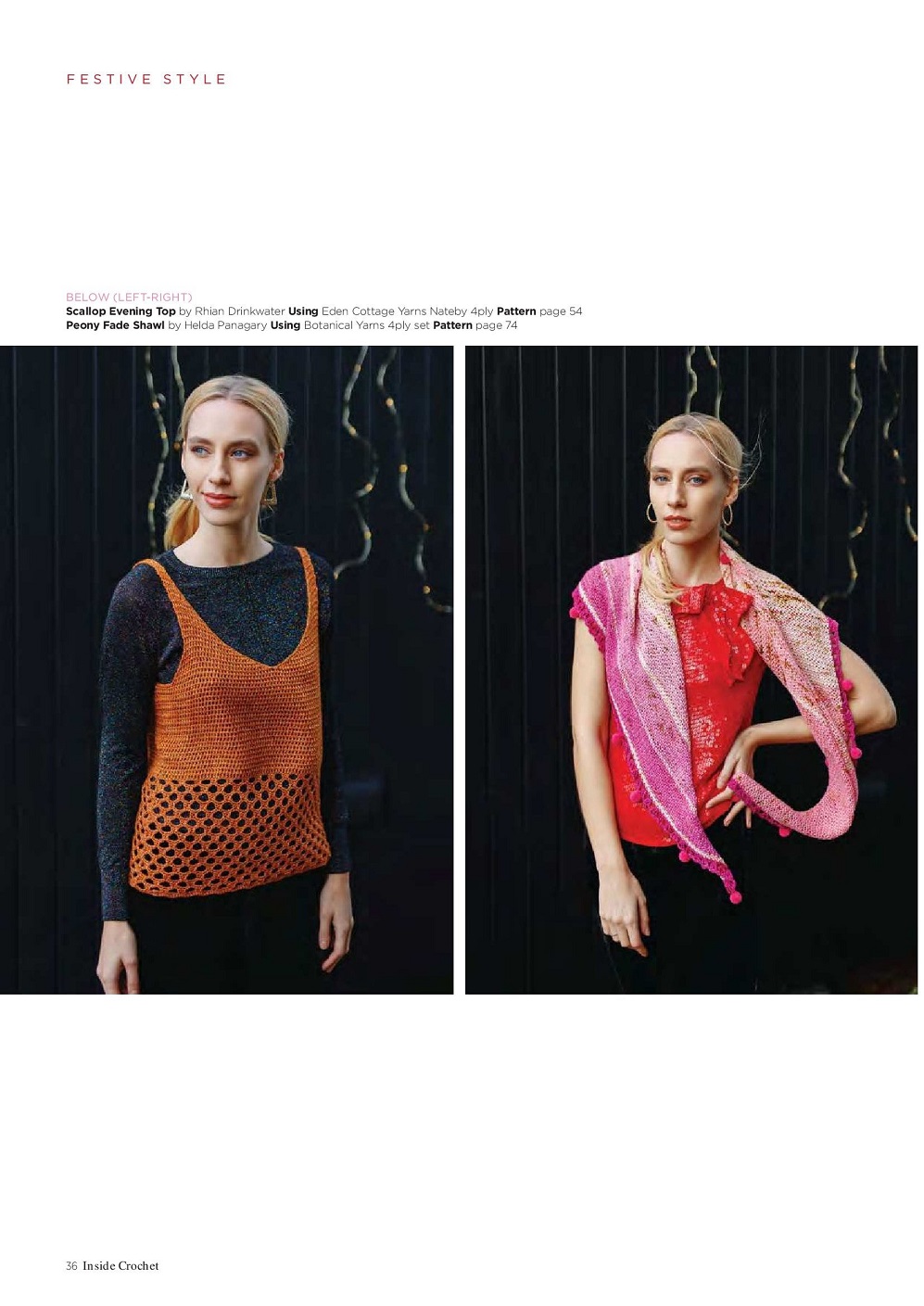 Трикотажные модели одежды и аксессуары. "Inside Crochet" №142 2021