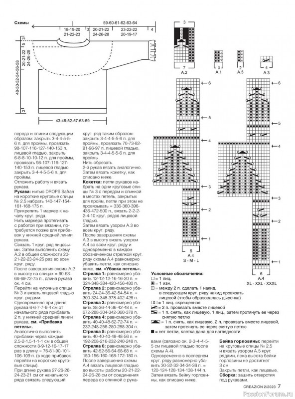 Вязаные модели спицами в журнале «Creazion №2 2023»