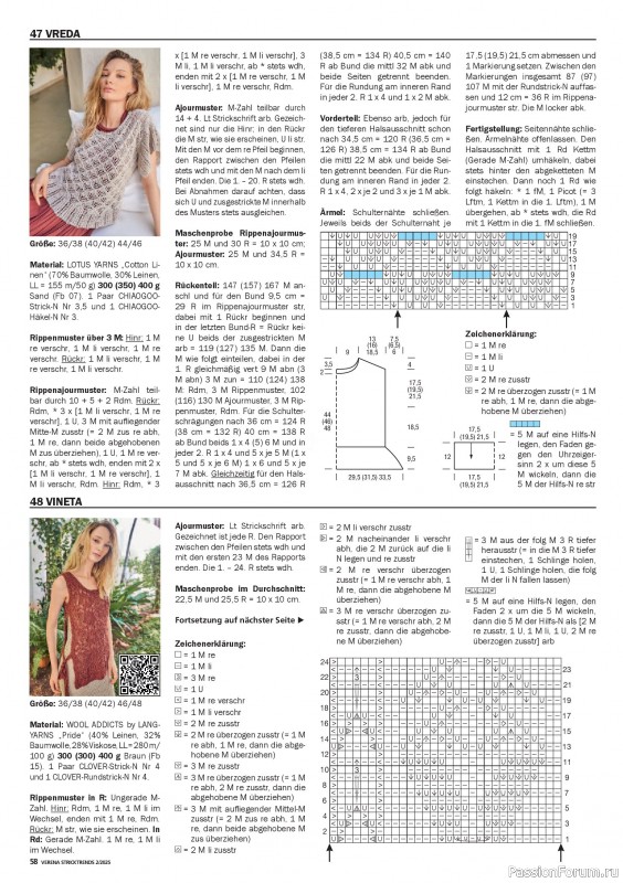 Вязаные модели в журнале «Verena Stricktrends №2 2025»