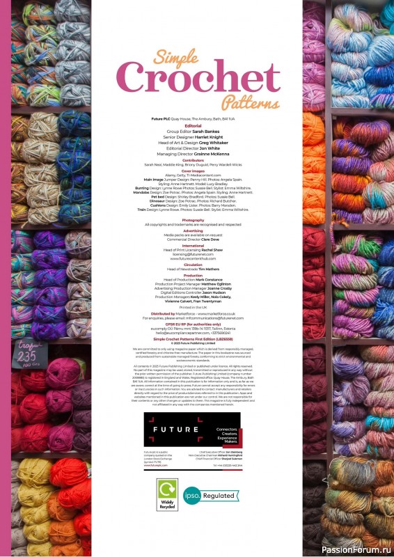 Вязаные проекты крючком в журнале «Simple Crochet Patterns - 1st Edition 2025»