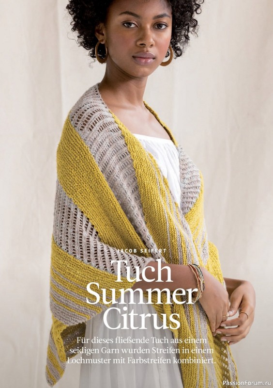 Вязаные проекты спицами в журнале «The Knitter Germany №65 2023»