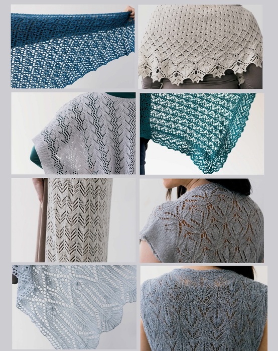 Коллекция кружевных моделей в книге &laquo;Knit Lace Patterns&raquo;