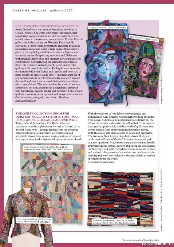 Коллекция проектов для рукодельниц в журнале «Todays Quilter №126 2025»