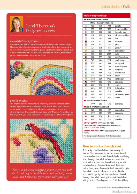 Коллекция вышивки в журнале «Cross Stitch Gold - Animal Collection 2023»