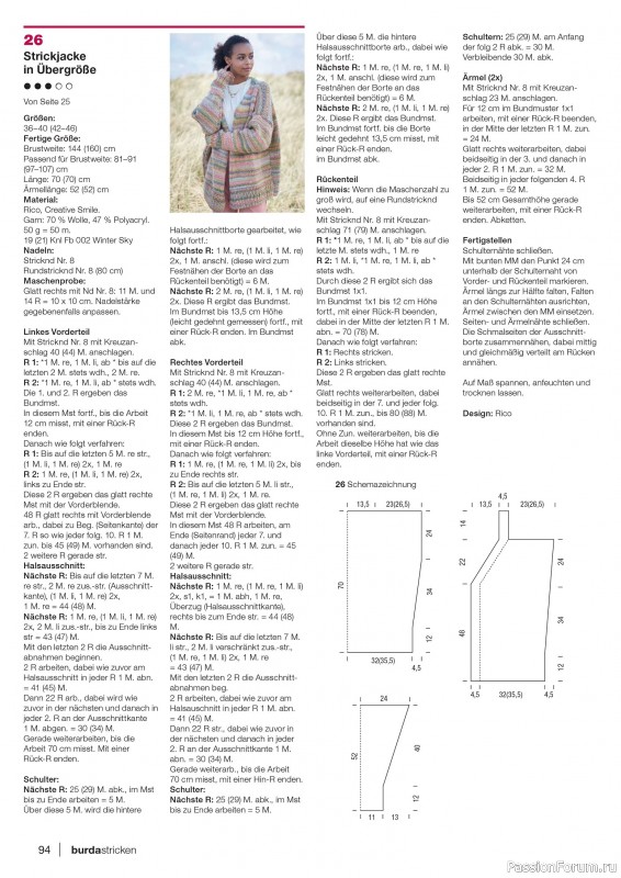 Вязаные модели в журнале «Burda Stricken №4 2020»