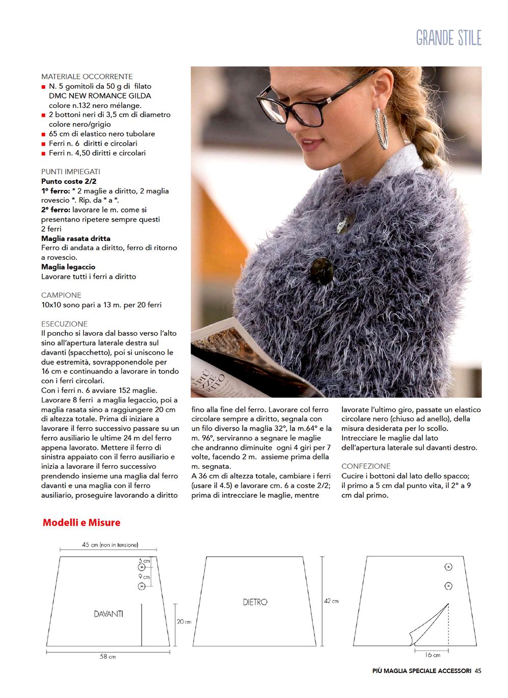 Шали в итальянском журнале &quot;Piu Maglia Sheciale. Scialli №8 2021&quot;