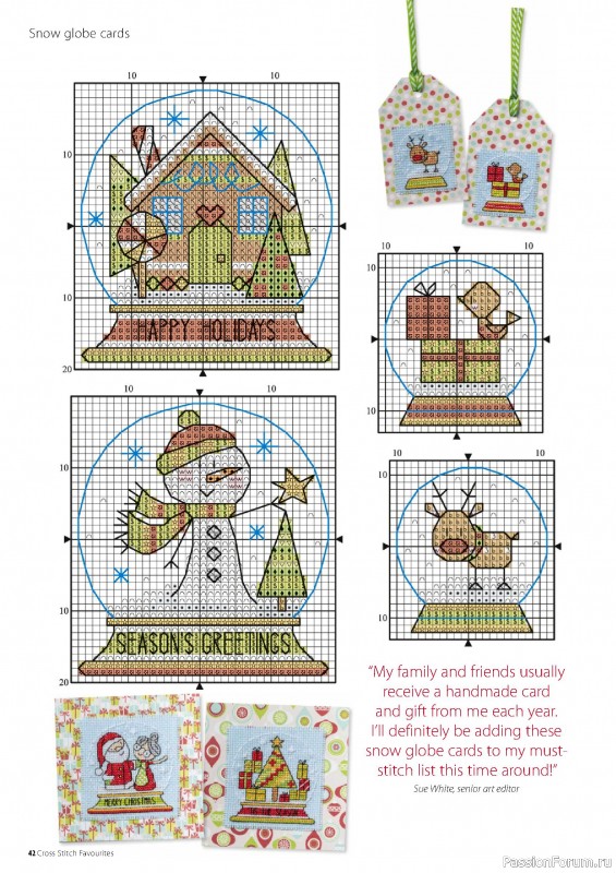 Коллекция вышивки в журнале «Cross Stitch Favourites - Christmas 2022»