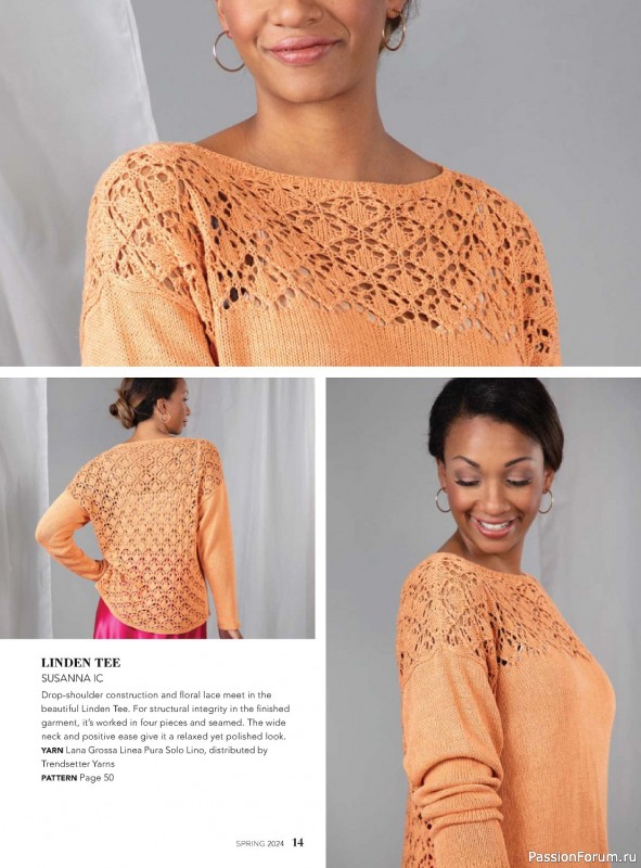 Вязаные модели в журнале «Interweave Knits - Spring 2024»