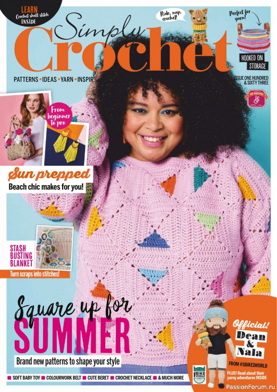 Вязаные проекты крючком в журнале «Simply Crochet №163 2025»