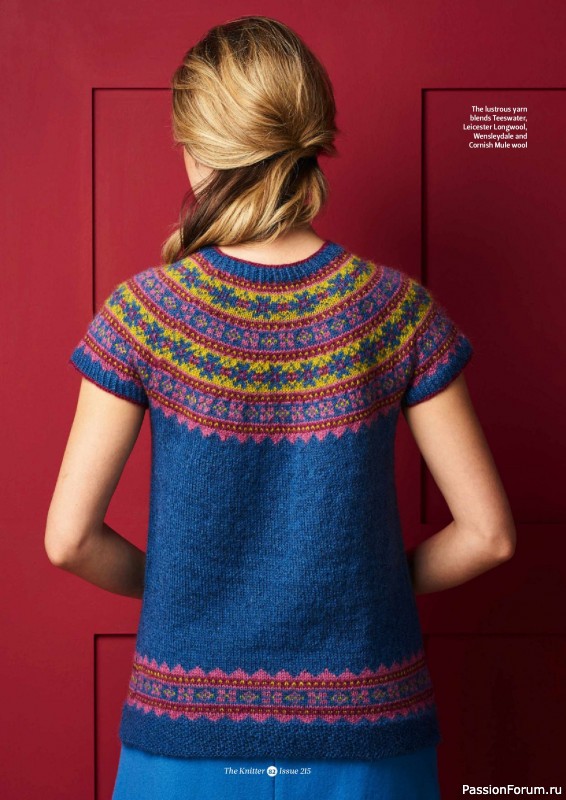 Вязаные проекты спицами в журнале «The Knitter №215 2025»