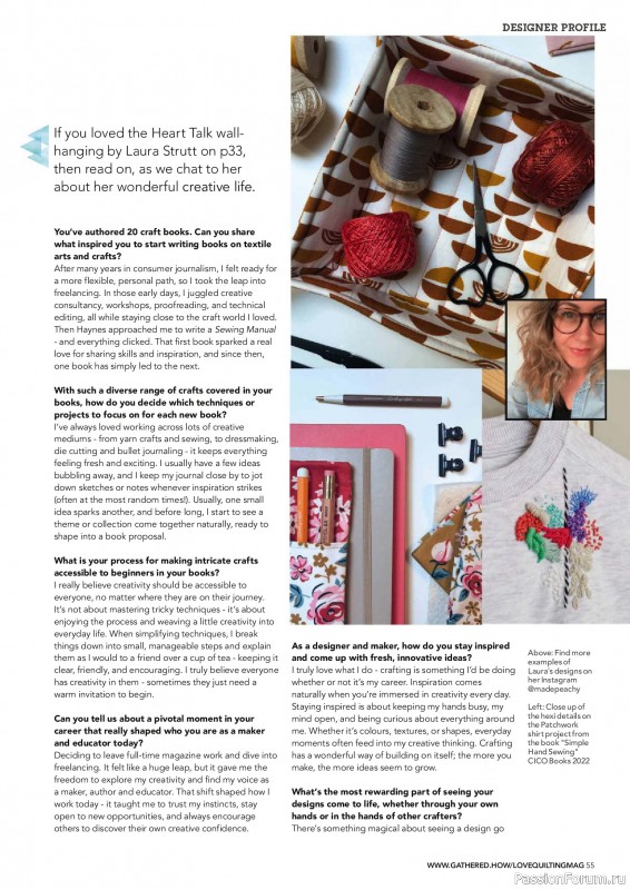 Коллекция проектов для рукодельниц в журнале «Love Patchwork & Quilting №151 2025»