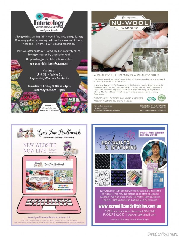 Коллекция проектов для рукодельниц в журнале «Quilters Companion №133 2025»