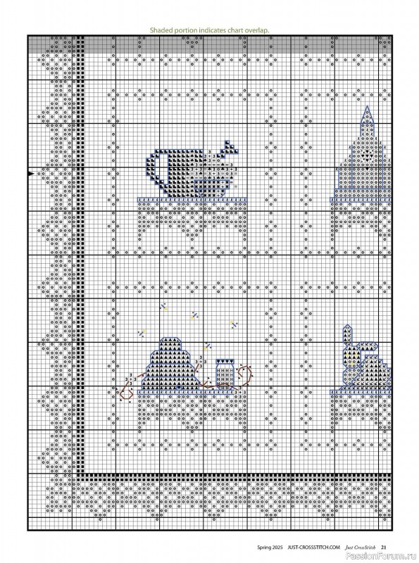Коллекция вышивки в журнале «Just CrossStitch - Spring 2025»