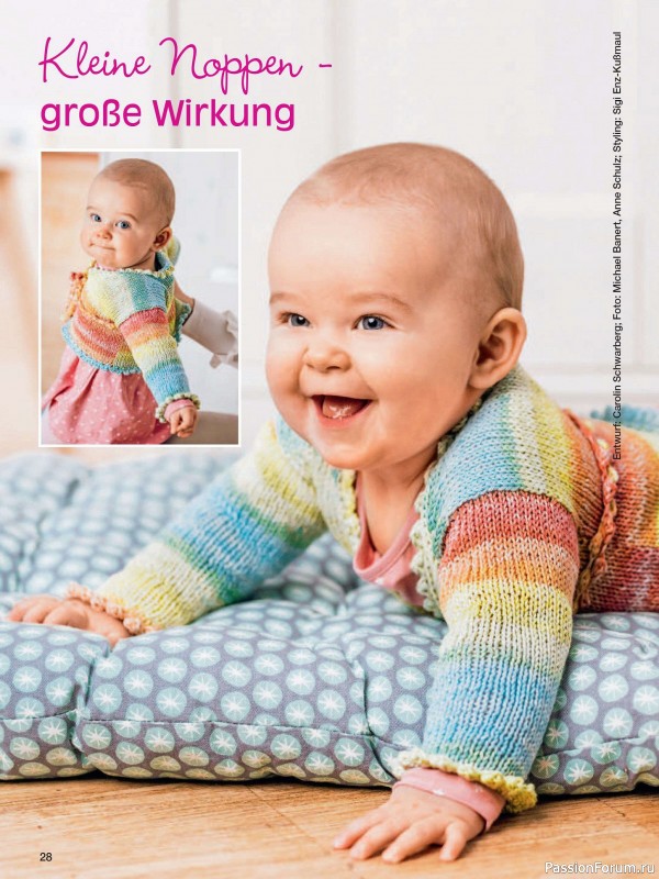 Вязаные модели для детей в журнале «Baby Strick №3 2024»