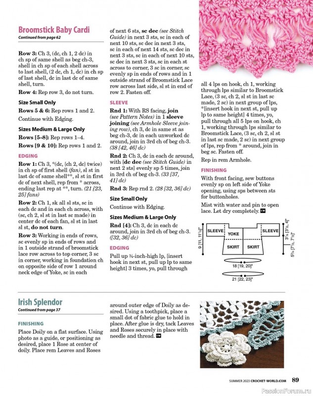 Вязаные проекты крючком в журнале «Crochet World Specials - Summer 2023»