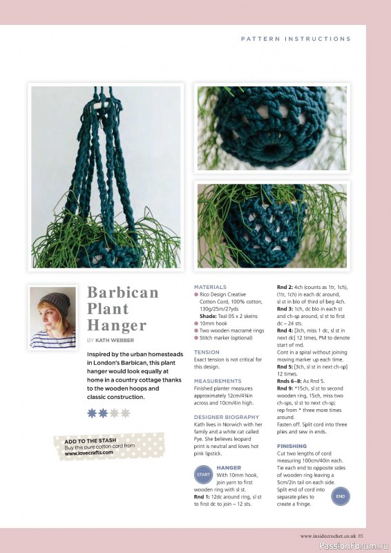 Вязаные проекты крючком в журнале «Inside Crochet №156 2023»