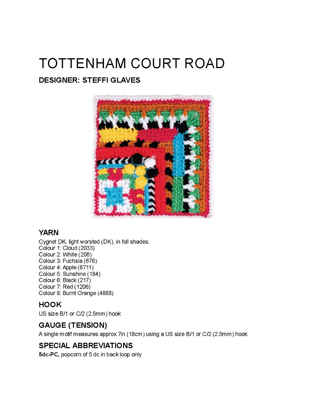 Коллекция проектов крючком в книге &laquo;100 Crochet Tiles&raquo;