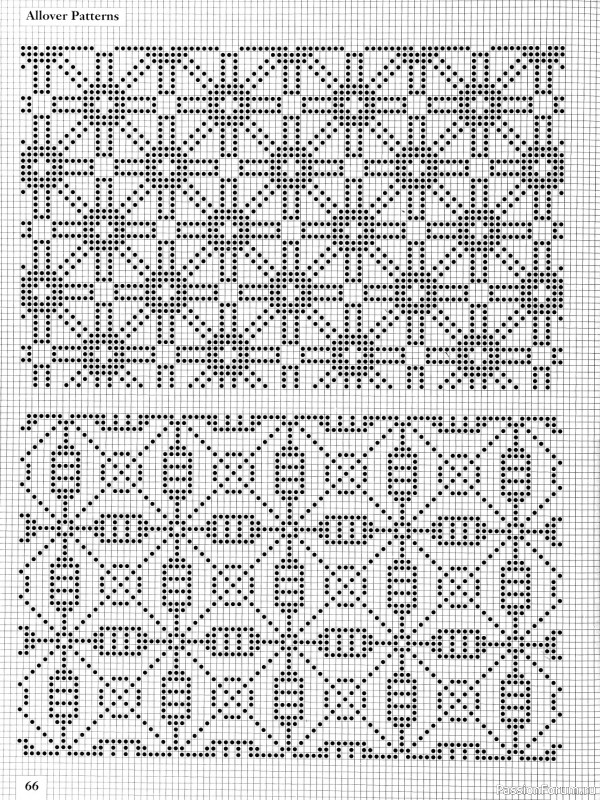 Коллекция узоров в книге «Charts for Colour Knitting»