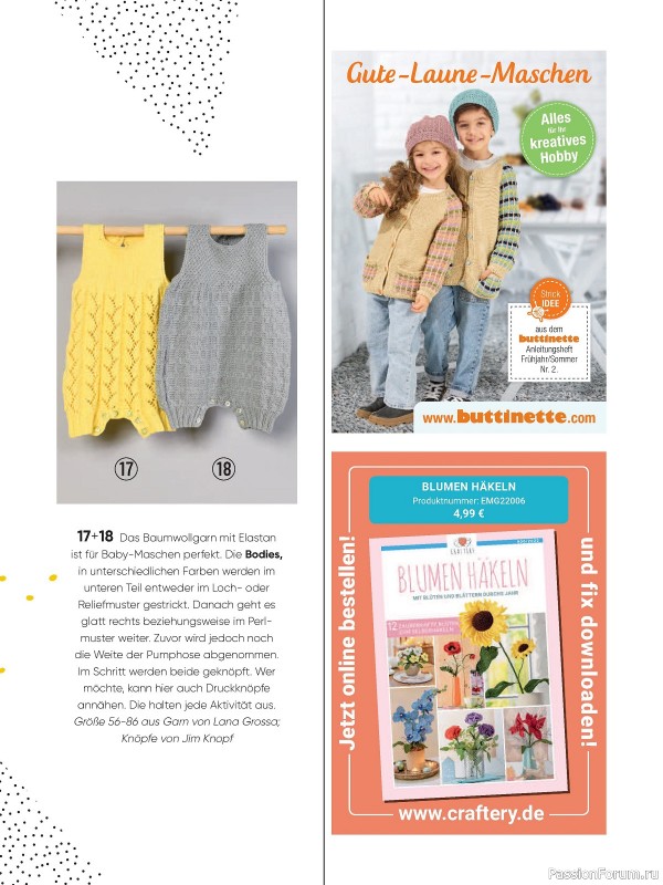 Вязаные модели для детей в журнале «Baby Maschenmode №61 2024»