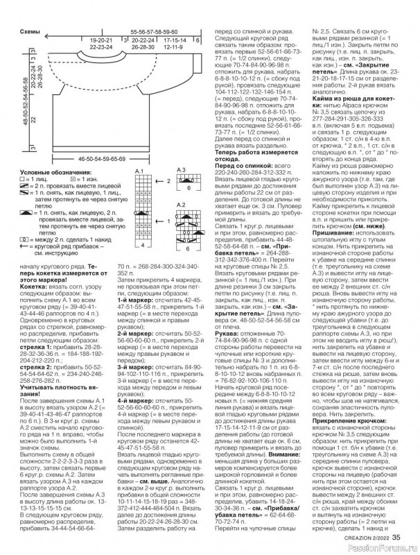 Вязаные модели в журнале «Creazion №2 2022»