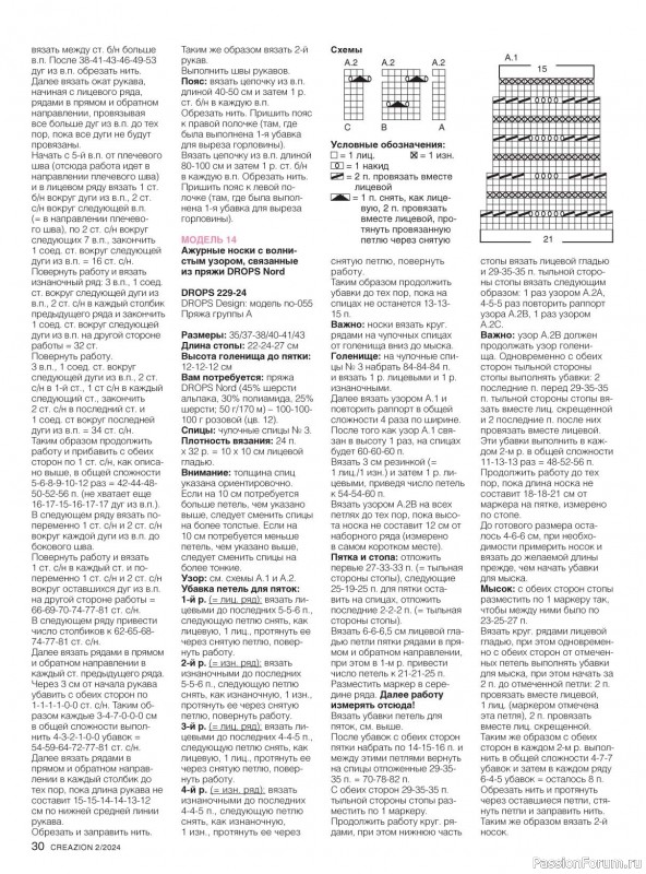 Вязаные модели в журнале «Creazion №2 2024»