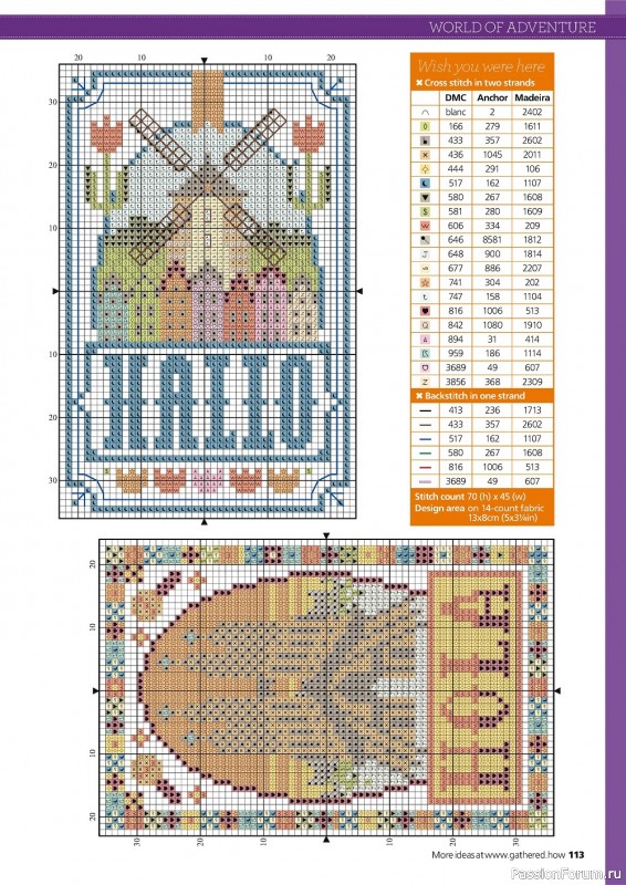 Коллекция вышивки в журнале «Contemporary Cross Stitch Collection 2022»