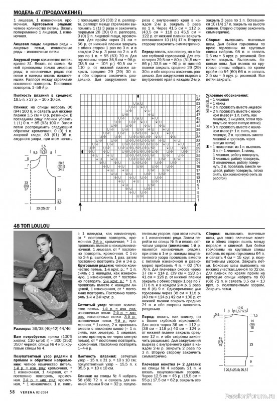 Вязаные модели в журнале «Verena №2 2024»