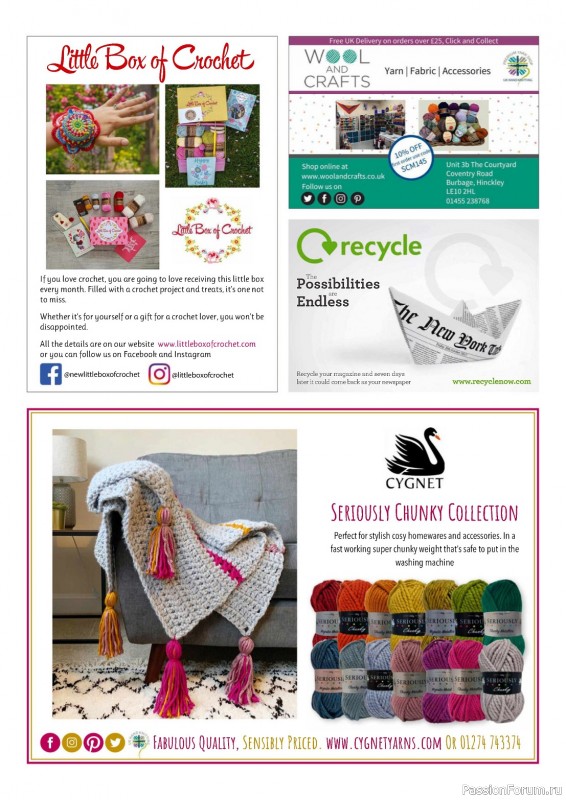 Вязаные проекты крючком в журнале «Simply Crochet №145 2024»