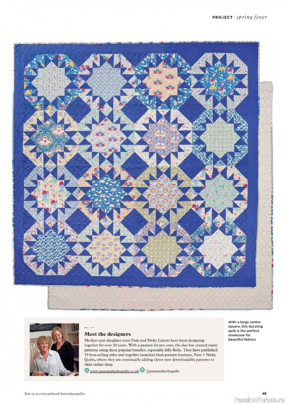 Коллекция проектов для рукодельниц в журнале «Todays Quilter №126 2025»