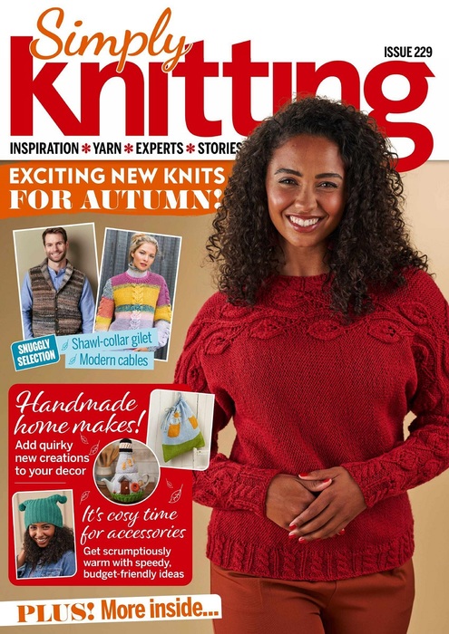 Коллекция проектов спицами в журнале &laquo;Simply Knitting №229 2022&raquo;