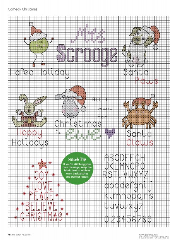 Коллекция вышивки в журнале «Cross Stitch Favourites - Christmas 2024»